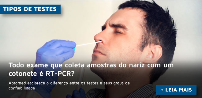 Todo exame que coleta amostras do nariz com um cotonete é RT-PCR? 